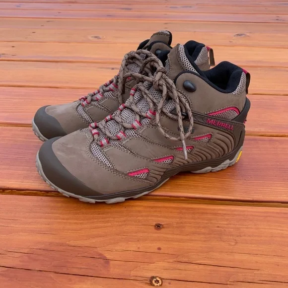Merrell Women's Chameleon 7 Mid Waterproof Hiking - Picture 2 of 13